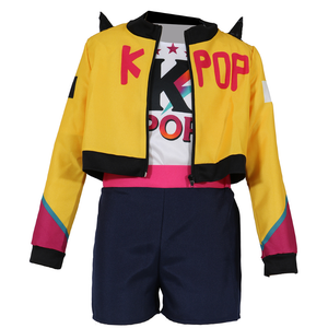 Costume K-Pop Star Nova Travestimento Carnevale Cosplay Rumi Huntrix Cacciatrice - 7879