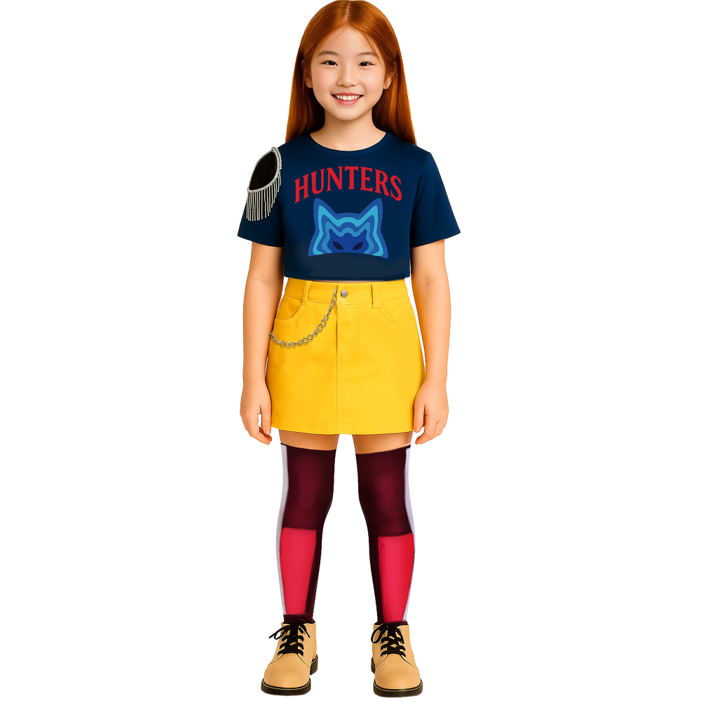 Costume K-Pop Star Hunter Travestimento Carnevale Cosplay Mira Huntrix Cacciatrice - 7879