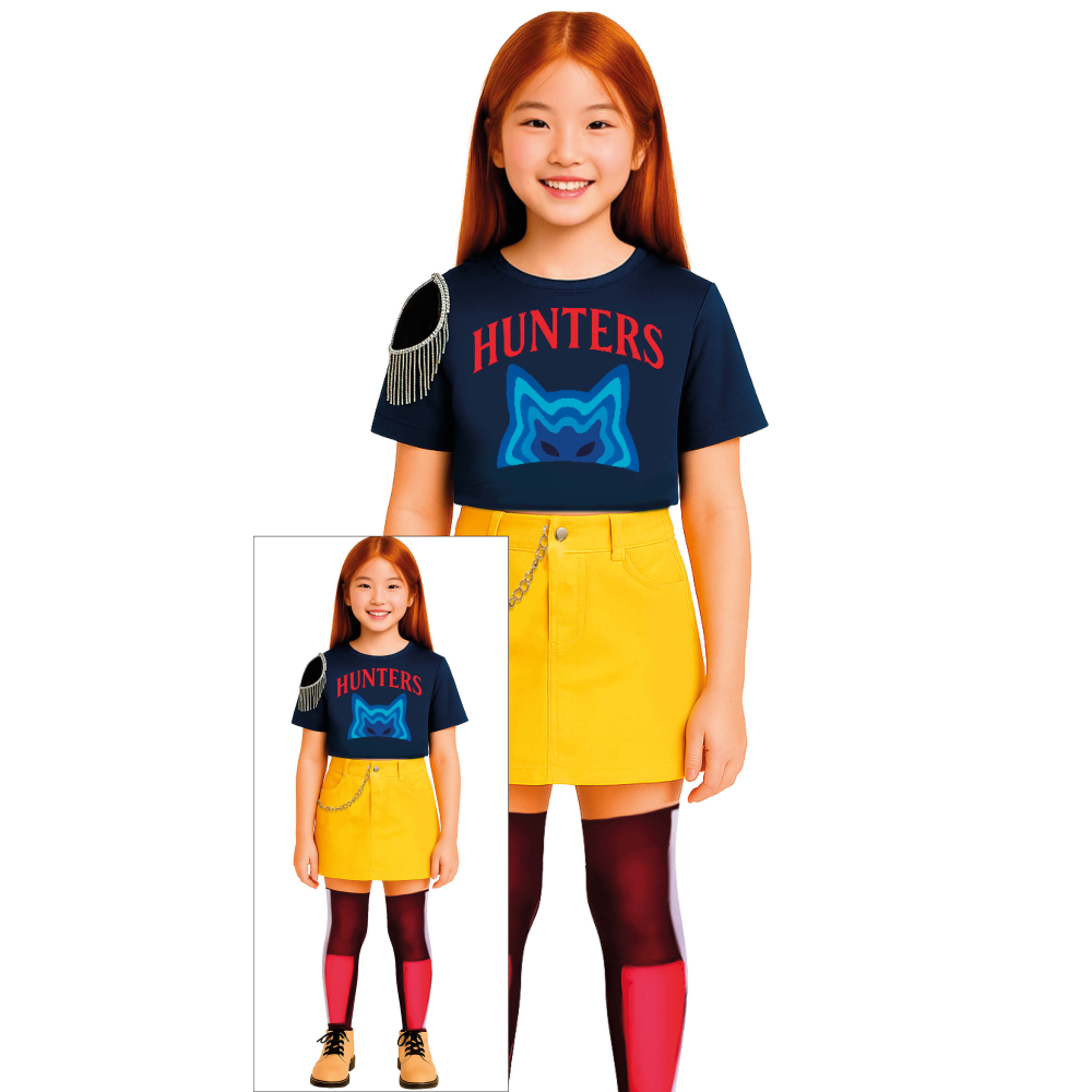 Costume K-Pop Star Hunter Travestimento Carnevale Cosplay Mira Huntrix Cacciatrice - 7879