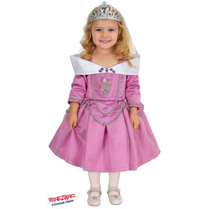 Vestito Carnevale Principessa Della Torre Incantata Costume Travestimento Bambina- 28153