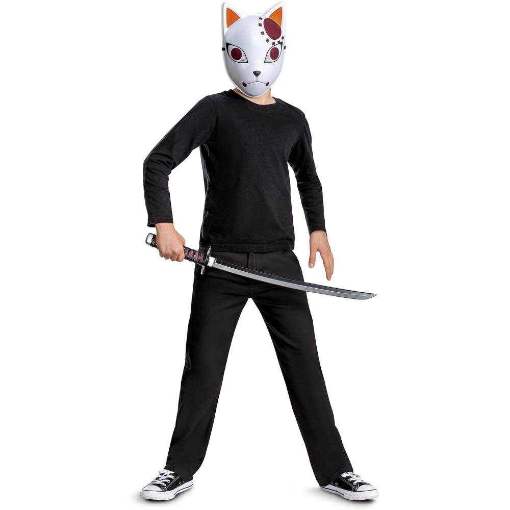 Spada Tanjiro Demon Slayer Katana 66 CM in Polietilene Accessorio Travestimento Carnevale Cosplay - 197999-20l