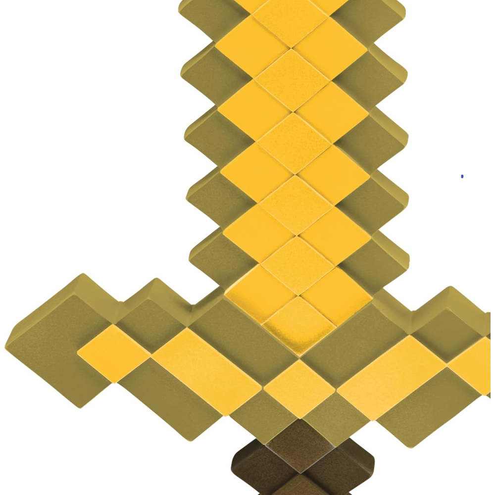 Spada Dorata Gold Sword Minecraft Accessorio Travestimento Cosplay - 112309-15l-6