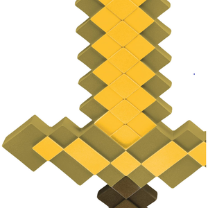 Spada Dorata Gold Sword Minecraft Accessorio Travestimento Cosplay - 112309-15l-6