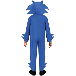 Costume da Riccio Blu Tuta con Cappuccio Travestimento Carnevale Cosplay Sonic - 8100
