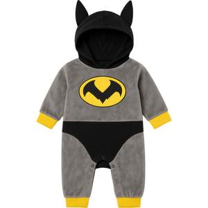 Costume Eroe Notturno Tuta con Cappuccio Travestimento Carnevale Cosplay Batman - 8206