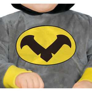 Costume Eroe Notturno Tuta con Cappuccio Travestimento Carnevale Cosplay Batman - 8206