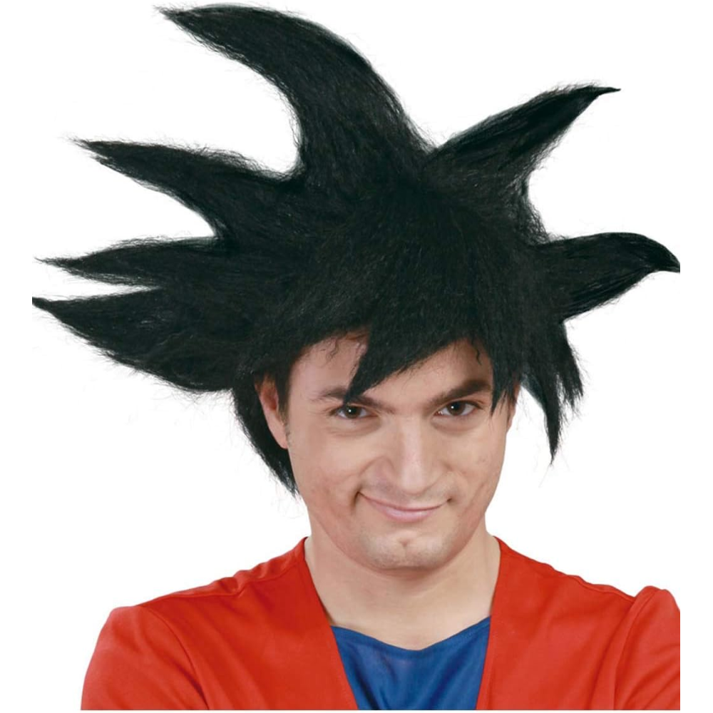 Parrucca Guerriero Arti Marziali Accessorio Carnevale Cosplay Goku Anime e Manga - 4823