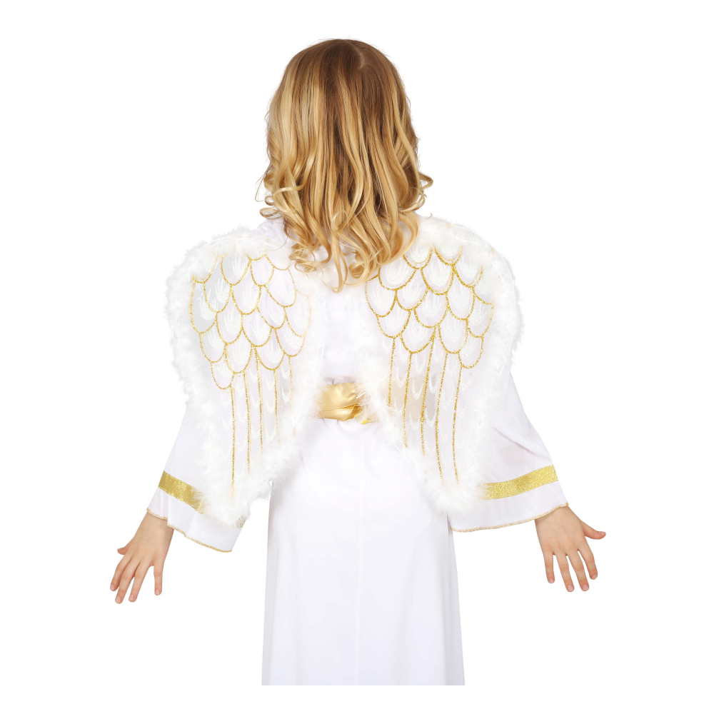 Ali Piumate D'angelo 47x40 CM Accessorio Travestimento Costume Carnevale Feste a Tema - 18778