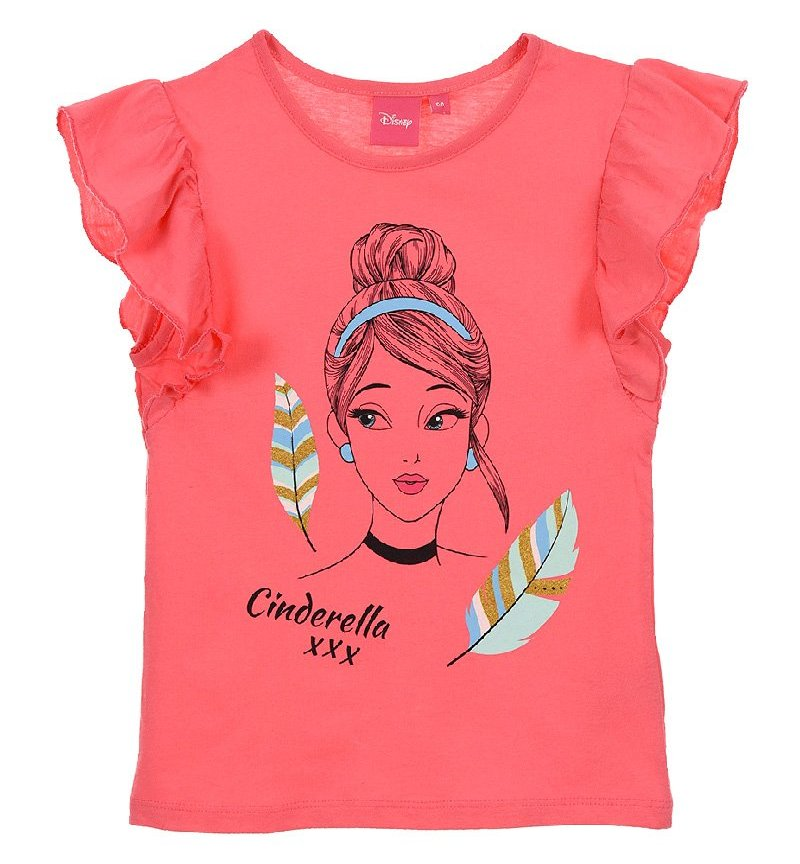 T-Shirt Maglietta Principesse Cenerentola DISNEY Bambina Sun City Taglie 3/6 Anni - Se1377fuxia