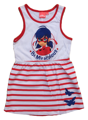 Scamiciata Vestito Miraculous Ladybug Bambina Sun City Taglie 4/8 Anni - Se1395rosso