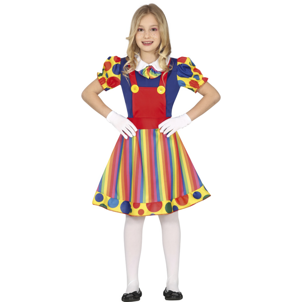 Costume Clown Abito Travestimento da Pagliaccio Carnevale Cosplay Feste in Maschera - 7750