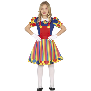 Costume Clown Abito Travestimento da Pagliaccio Carnevale Cosplay Feste in Maschera - 7750