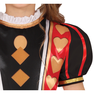 Costume Regina di Quadri Abito Travestimento Carnevale Cosplay Feste in Maschera - 7846