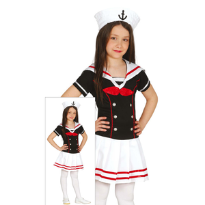 Costume Marinaretta Abito e Cappello Travestimento Carnevale Feste in Maschera Cosplay Sailor - 8593