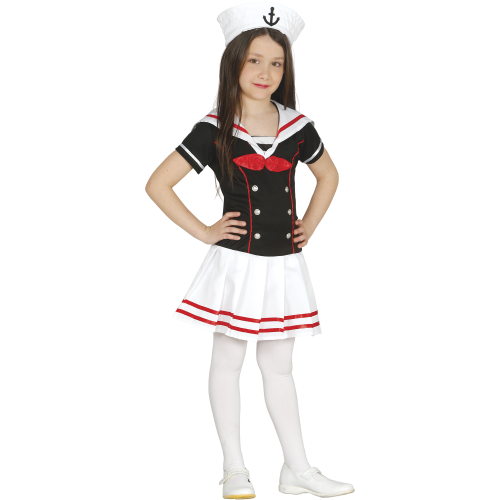 Costume Marinaretta Abito e Cappello Travestimento Carnevale Feste in Maschera Cosplay Sailor - 8593