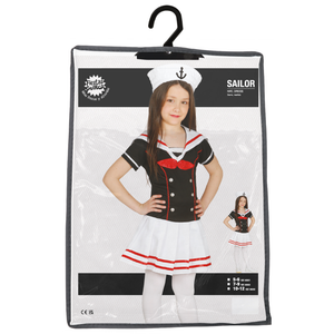 Costume Marinaretta Abito e Cappello Travestimento Carnevale Feste in Maschera Cosplay Sailor - 8593