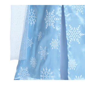 Costume Principessa Del Ghiaccio Abito e Mantello Travestimento Carnevale Feste in Maschera Cosplay Elsa Frozen - 8785