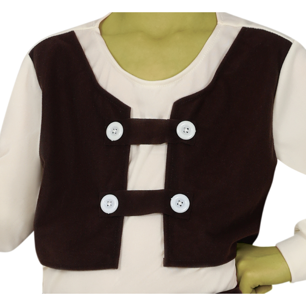 Costume Mostro Della Palude Travestimento Orco Verde Carnevale Cosplay Shrek Feste in Maschera - 7872