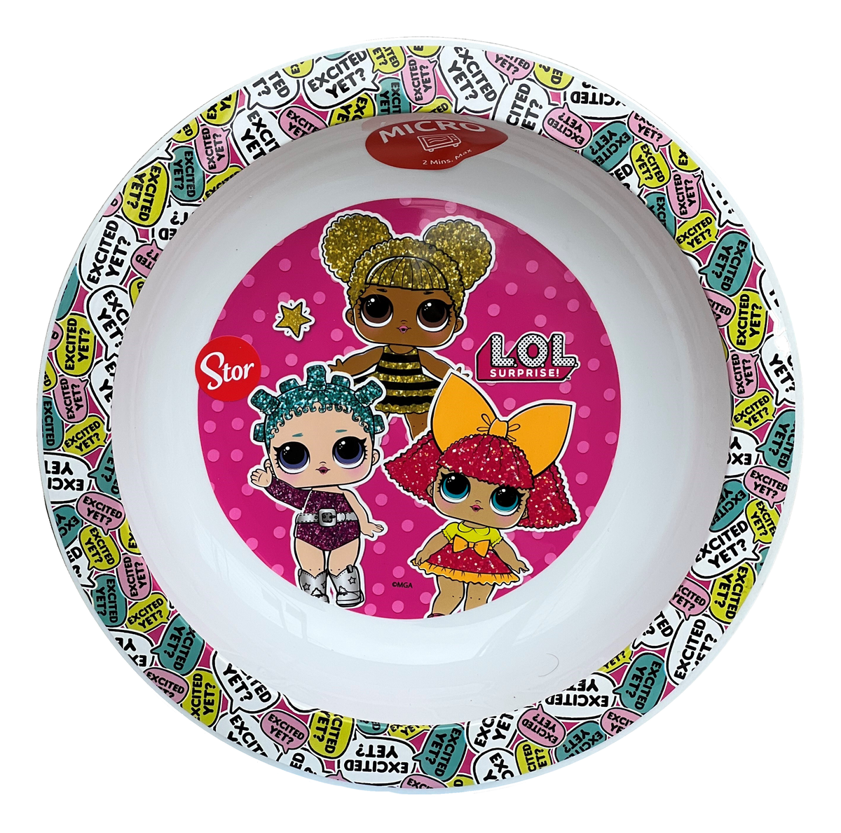 Piatto Fondo Lol Surprise in Plastica Microonde Diametro Cm. 20  - St44348