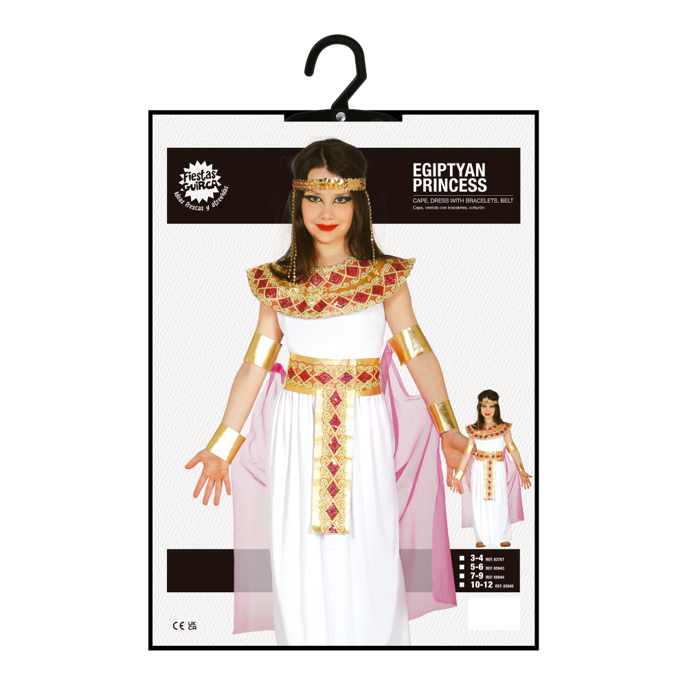 Costume Principessa Egiziana Travestimento Carnevale Cosplay Egitto Feste in Maschera - 8594