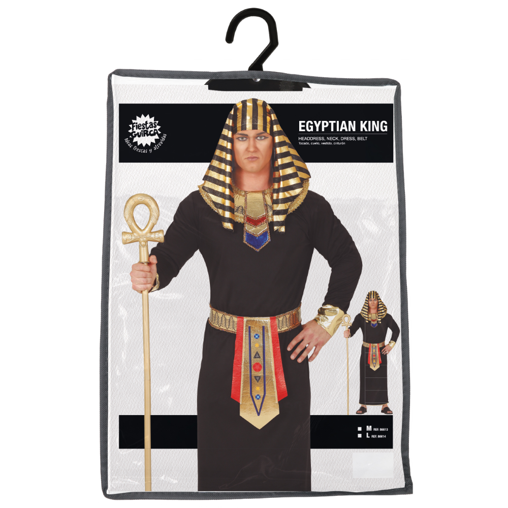 Costume Re Egiziano Travestimento Carnevale Cosplay Egitto Feste in Maschera - 8661