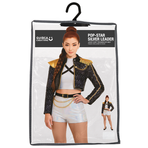 Costume K-Pop Star Silver Leader Travestimento Carnevale Cosplay Rumi Huntrix Idol Golden - 8910