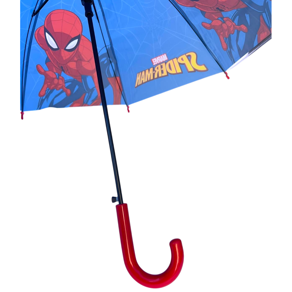 Ombrello Spiderman MARVEL Apertura Automatica Manico Ergonomico Accessorio per la Pioggia Bambini