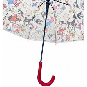 Ombrello a Cupola Hello Kitty & Friends Sanrio Apertura Automatica Manico Ergonomico Accessorio per la Pioggia Bambini