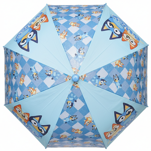 Ombrello a Cupola Bluey Apertura Automatica Manico Ergonomico Accessorio per la Pioggia Bambini