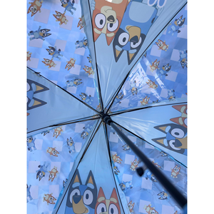 Ombrello a Cupola Bluey Apertura Automatica Manico Ergonomico Accessorio per la Pioggia Bambini
