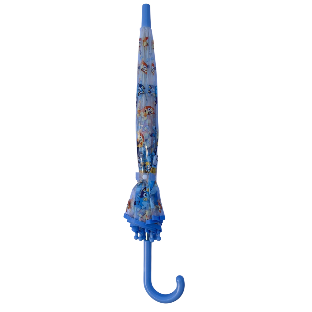 Ombrello a Campana Bluey e Bingo Trasparente Apertura Manuale Accessorio per la Pioggia Bambini - R13543mc