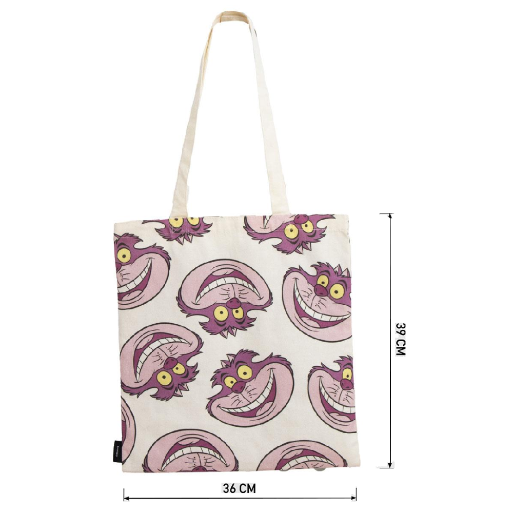 Borsa in Tela Riutilizzabile Stregatto Alice in Wonderland Borsa Shopper Multifunzione - 6210