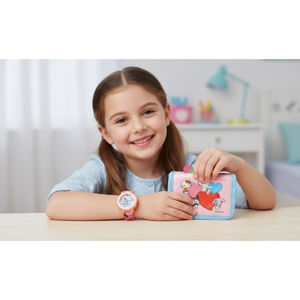 Set Orologio da Polso Digitale + Portafogli Hello Kitty Accessori per Bambini - Gnt01hk