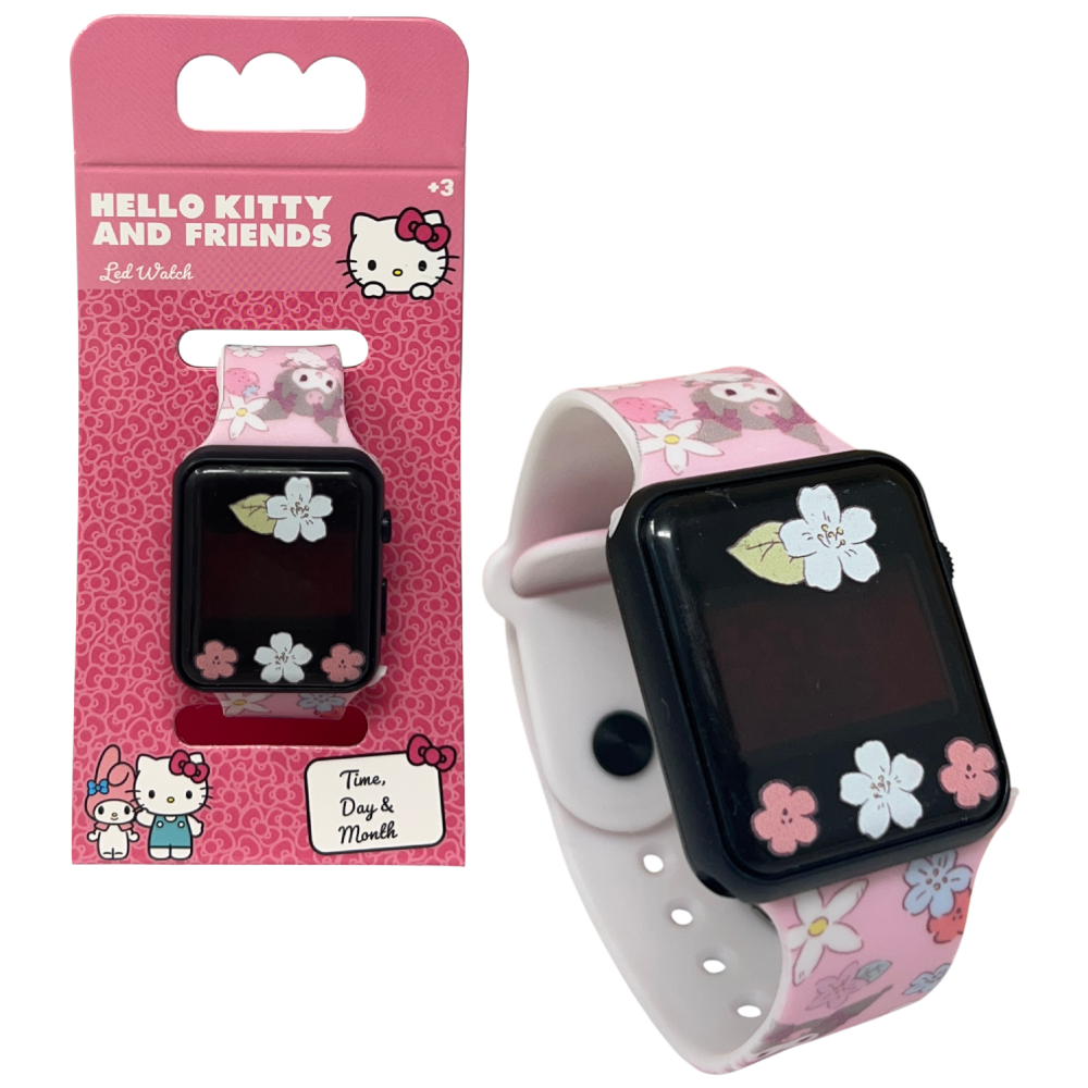 Orologio a LED Hello Kitty da Polso Digitale con Cinturino Regolabile - Gnt36hk