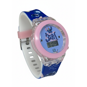 Orologio con Luci a LED Stitch da Polso con Cinturino Regolabile - Gnt38st