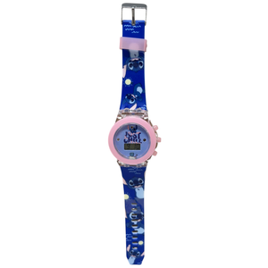 Orologio con Luci a LED Stitch da Polso con Cinturino Regolabile - Gnt38st