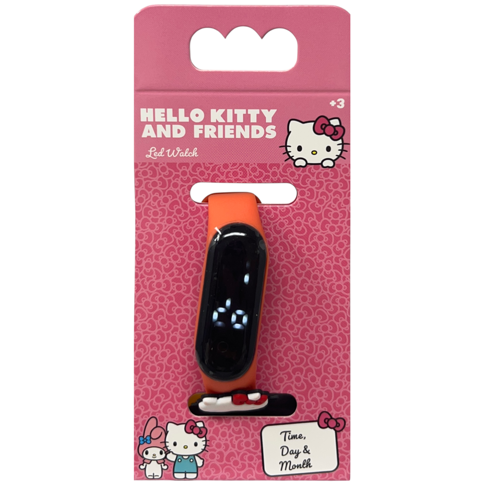 Orologio a LED Hello Kitty da Polso Digitale con Cinturino Regolabile - Gnt49hk