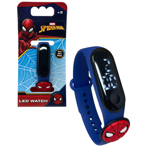 Orologio a LED Spiderman da Polso Digitale con Cinturino Regolabile - Gnt49sp