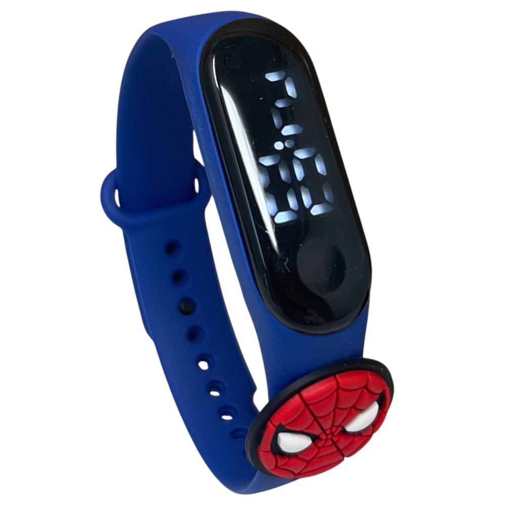 Orologio a LED Spiderman da Polso Digitale con Cinturino Regolabile - Gnt49sp