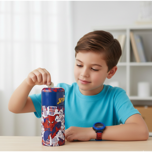 Orologio Spiderman da Polso Digitale in Salvadanaio con Cinturino Regolabile - Gntne1sp