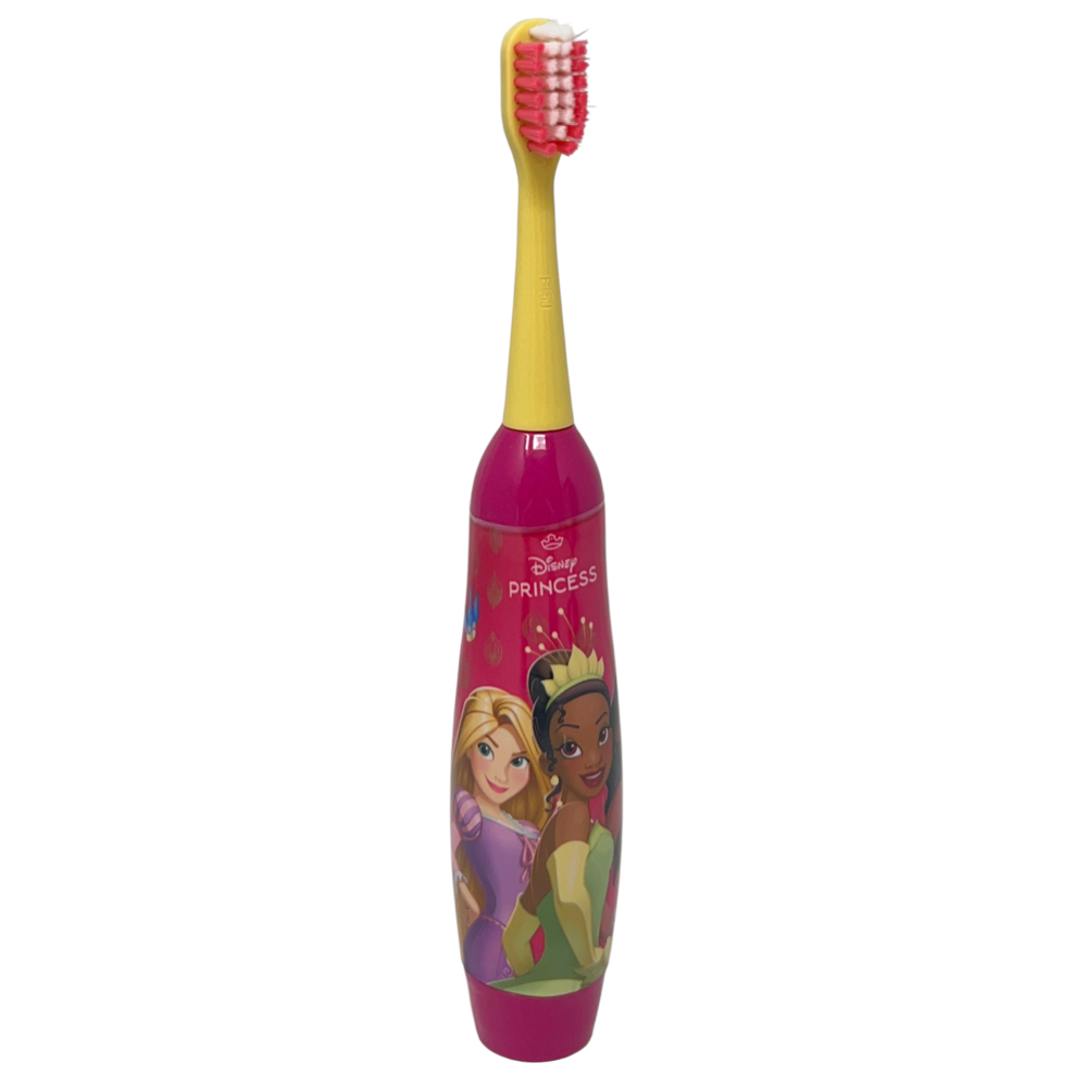 Set Accessori Cura Igiene Orale Principesse 4 Pezzi Spazzolino Elettrico per Bambini- Rbgs055