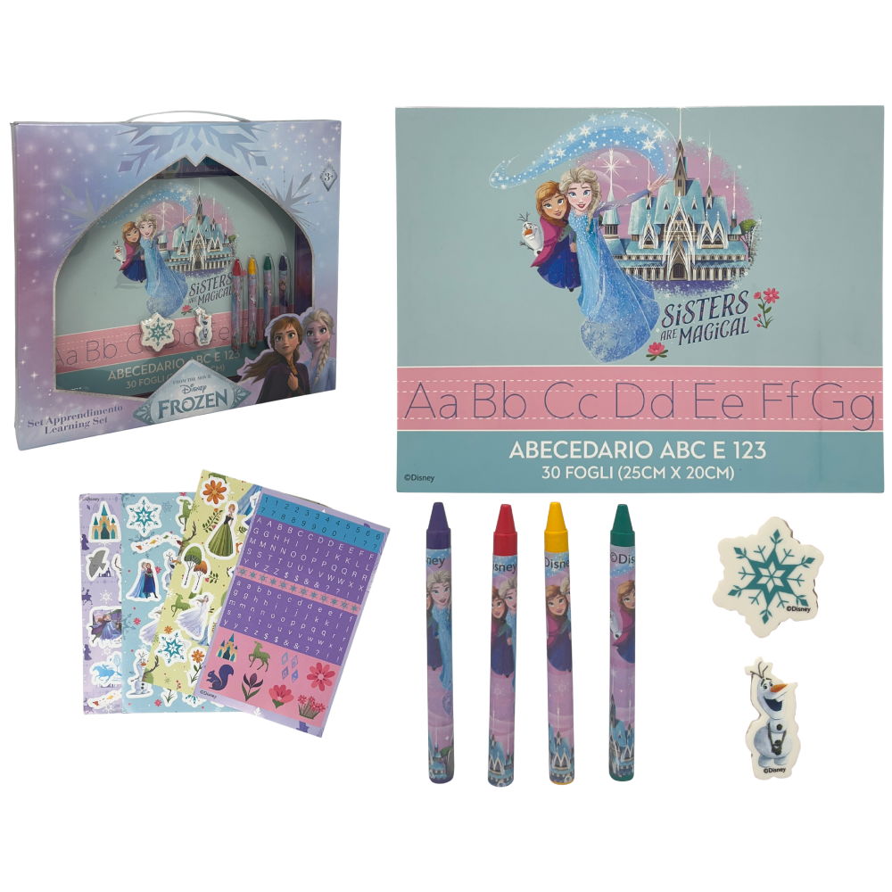 Set Apprendimento Frozen Abecedario con Accessori in Confezione Regalo - Fr1307