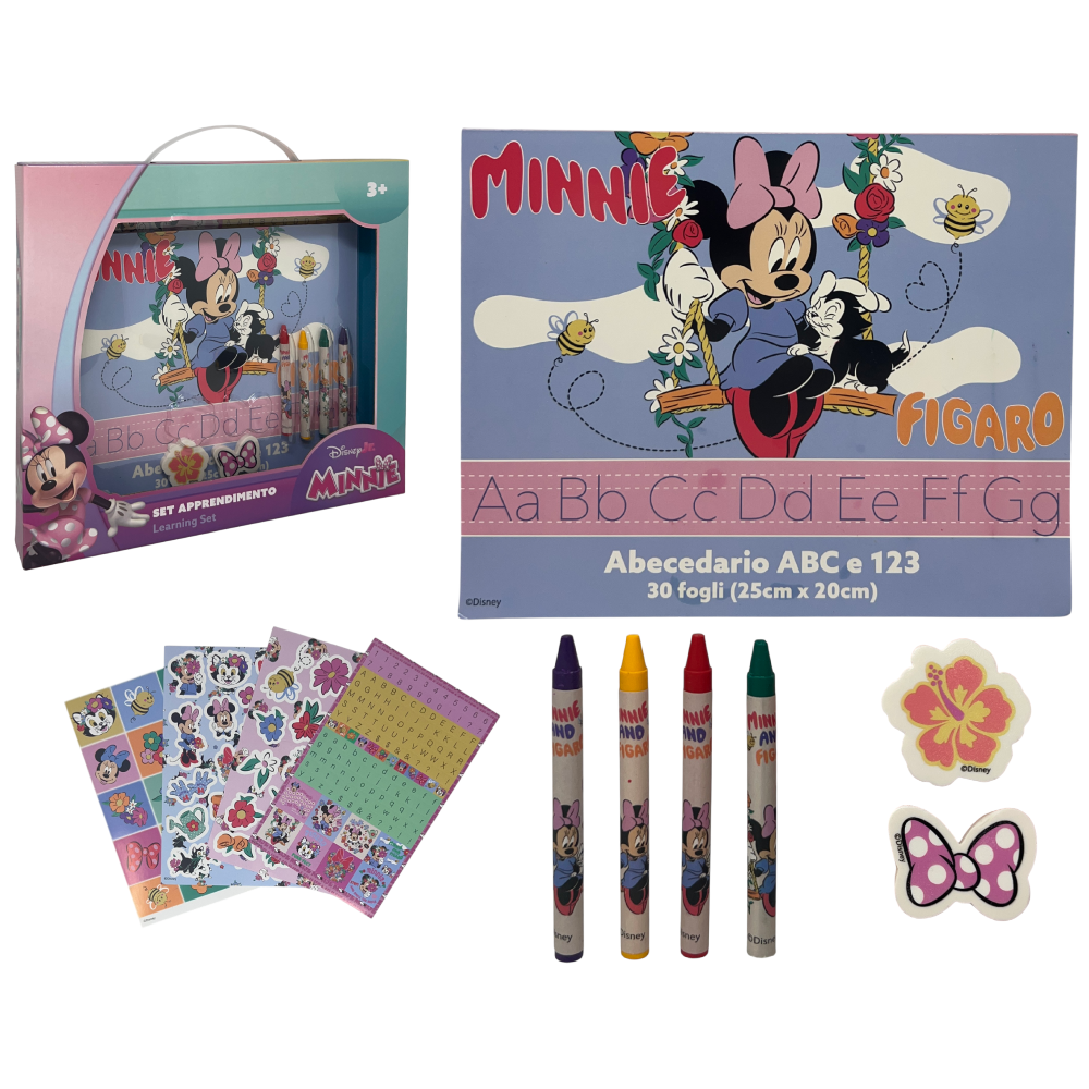 Set Apprendimento Minnie Abecedario con Accessori in Confezione Regalo - Min1307