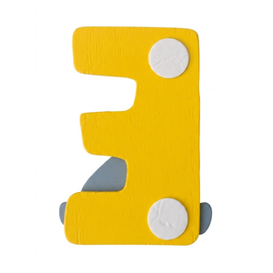 Lettere in Legno Winnie the Pooh Lettera e Ih-Oh Giallo - 50004e