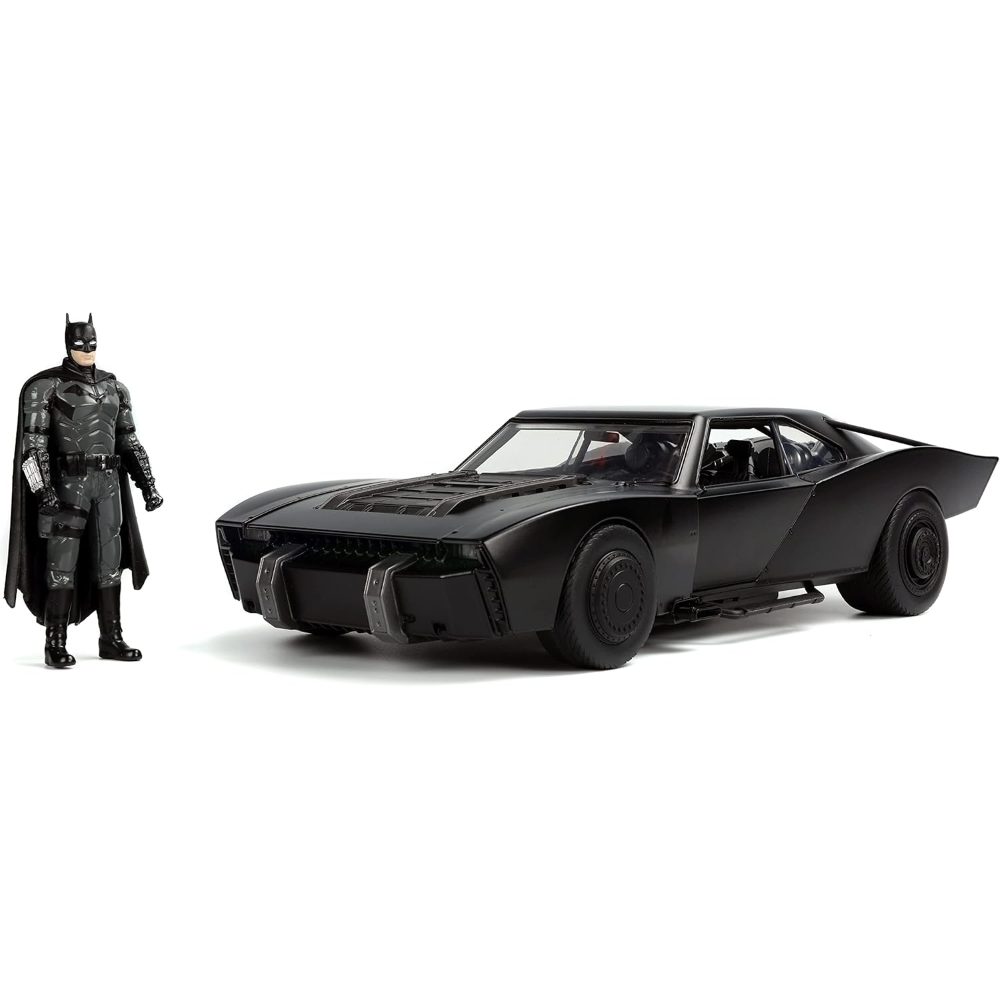 Modellino Batmobile 2022 Scala 1:18 con Figura in Metallo Batman da Collezione - 253216002