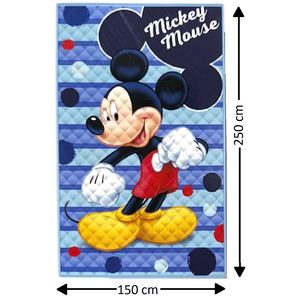 Trapuntino Topolino DISNEY Coperta Copriletto Trapuntato 100 Gsm Letto Singolo 150x250 CM - Je14380ad