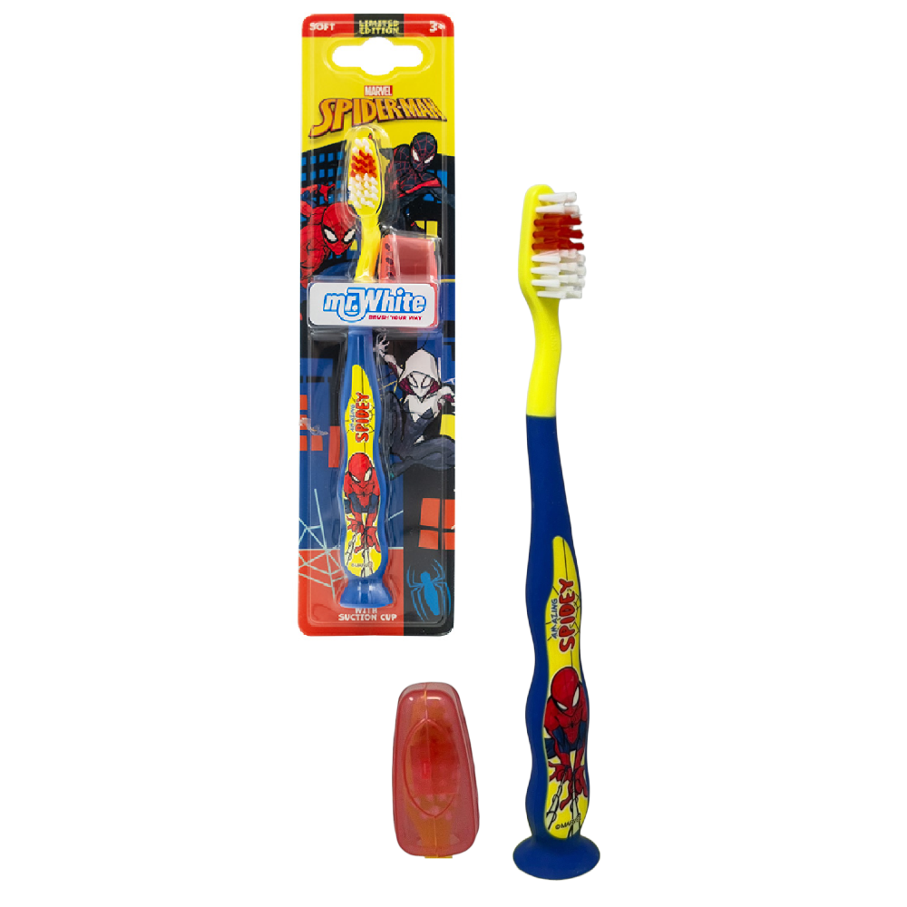 Spazzolino Spiderman MARVEL Spazzolino Manuale Ergonomico con Setole Morbide