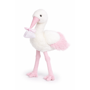Peluche Cicogna Rosa Neonata Cm.27 Pupazzo - 786001/2
