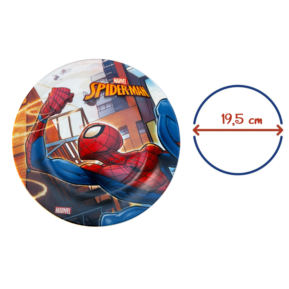 Piatto Piano in Ceramica Spiderman MARVEL - 10094545
