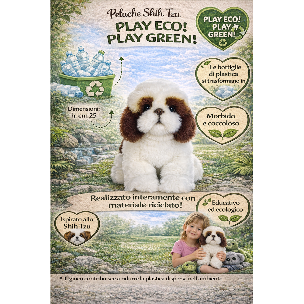 Peluche Kori Cane Shih Tzu Cm. 25 Pupazzo Lelly - 642303